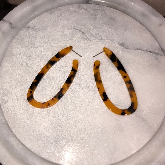 5/$25 Tortoise Oval Earrings - Picture 1 of 1
